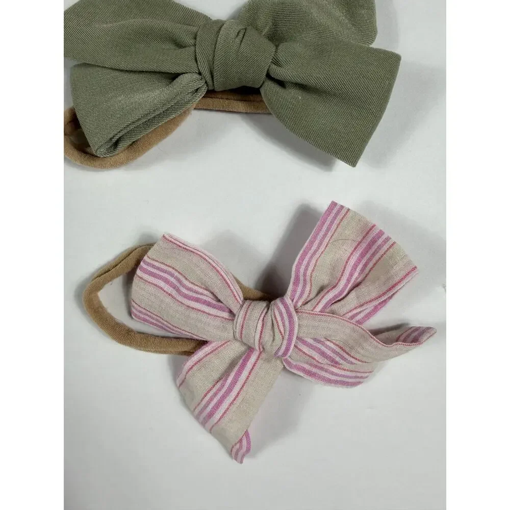 Small Shop Baby Bow Headband Set of 3 Nylon Bows